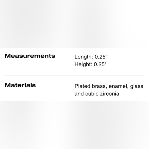 New COACH  Kissing Ear Cuff In Gold Color With Gems/Singature C (NWT) - Picture 8 of 8